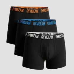 GymBeam Pánske boxerky FIT 3Pack Black
