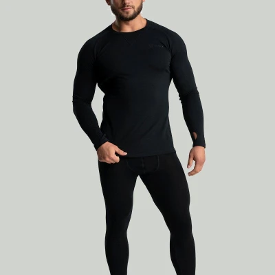 GymBeam MERINO I Black pánské legíny