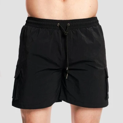 GymBeam Men‘s Swim Cargo Shorts Black GymBeam Men‘s Swim Cargo Shorts Black