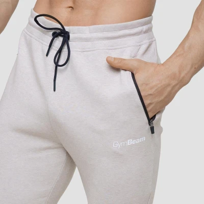 GymBeam Pánské tepláky Agile Desert POUZE XL - béžová (VÝPRODEJ)