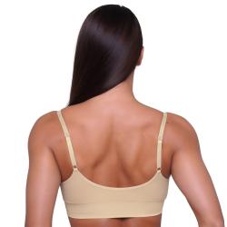 GymBeam Podprsenka Triangle Nude