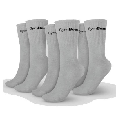 GymBeam Ponožky 3/4 Socks 3Pack Grey POUZE L (VÝPRODEJ)