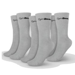 GymBeam Ponožky 3/4 Socks 3Pack Grey POUZE M (VÝPRODEJ)