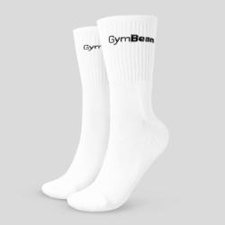 GymBeam Ponožky 3/4 Socks 3Pack White IBA M (VÝPREDAJ)