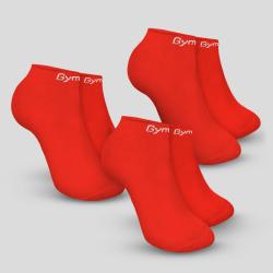 GymBeam Ponožky Ankle Socks 3Pack Hot Red GymBeam Ponožky Ankle Socks 3Pack Hot Red