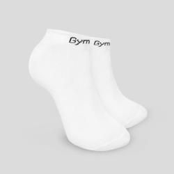 GymBeam Ponožky Ankle Socks 3Pack White POUZE L (VÝPRODEJ)
