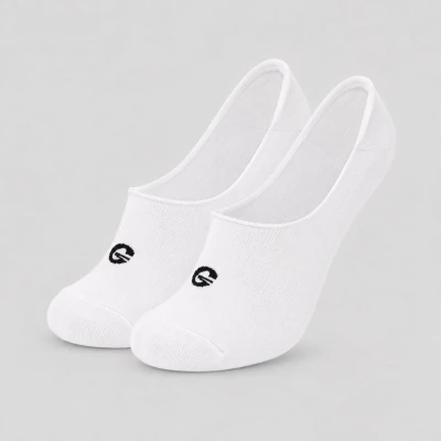 GymBeam No-show White 2Pack pánské kotníkové ponožky