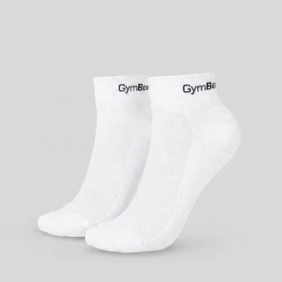 GymBeam Ponožky Quarter 3Pack White