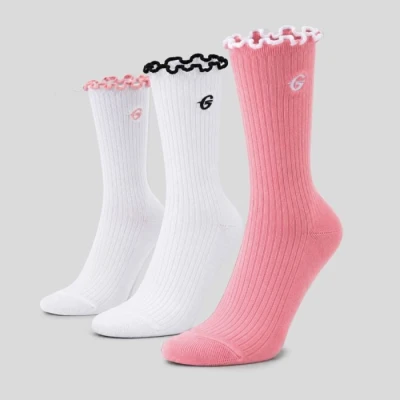 GymBeam Ruffle 3Pack dámské ponožky