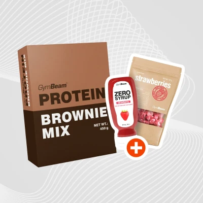 GymBeam Protein Brownie Mix čokoládová směs na pečení 450 g