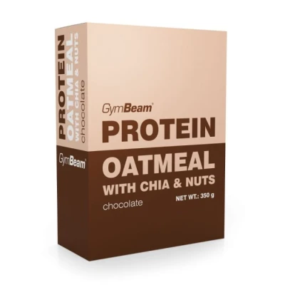GymBeam Proteínová ovesná kaše s chia a ořechy 350 g