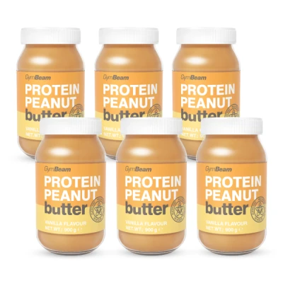 GymBeam Proteinové arašídové máslo 6 x 900 g