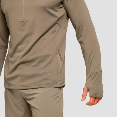 GymBeam Pulse 1/2 Zip Running Sweatshirt Vetiver