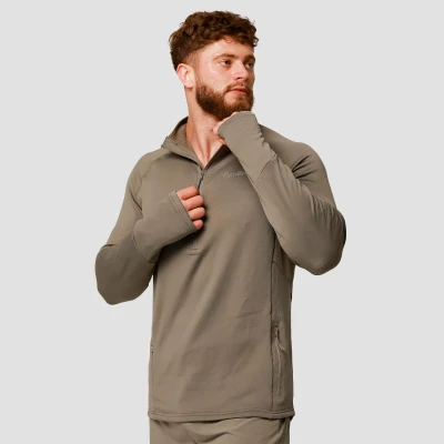 GymBeam Pulse 1/2 Zip Running Sweatshirt Vetiver