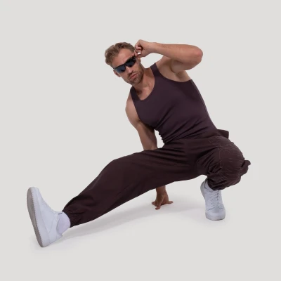 GymBeam Pumper Persistence Brown pánské kalhoty
