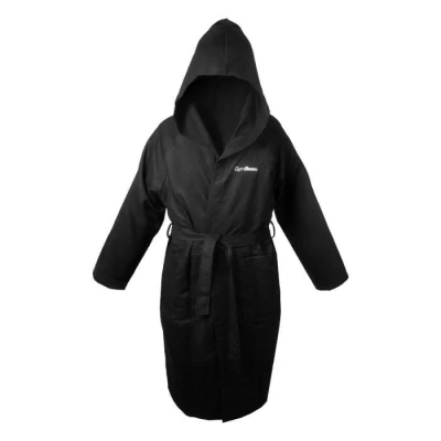 GymBeam Quick-Dry Black rychleschnoucí župan