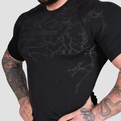 GymBeam Seamless Tričko Static Black