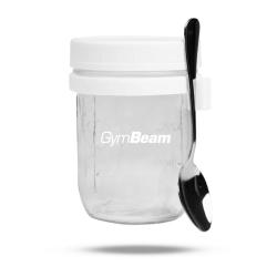 GymBeam Snídaňová sklenice White 350 ml GymBeam Snídaňová sklenice White 350 ml