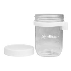GymBeam Snídaňová sklenice White 350 ml (VÝPRODEJ)