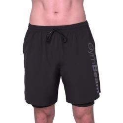 GymBeam 2in1 Shorts Essence Black