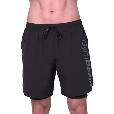 GymBeam 2in1 Shorts Essence Black