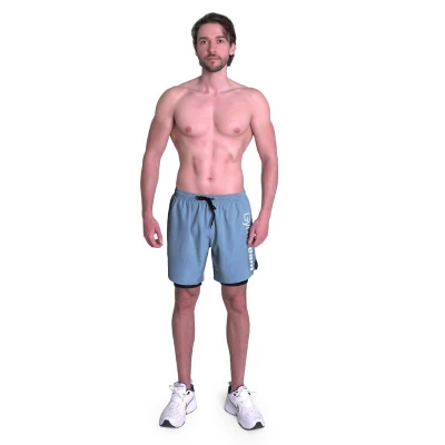 GymBeam 2in1 Shorts Essence Blue