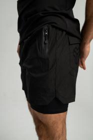 STRIX Šortky 2in1 Black