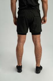 STRIX Šortky 2in1 Black