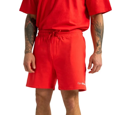 GymBeam Limitless Hot Red pánské šortky