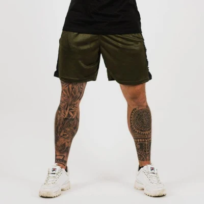 GymBeam Šortky Vertical Military Green GymBeam Šortky Vertical Military Green