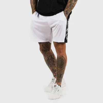 GymBeam Šortky Vertical White POUZE XL (VÝPRODEJ)
