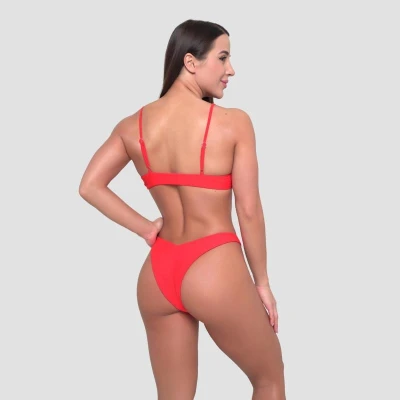 GymBeam Hawaii Red dámský spodní díl plavek