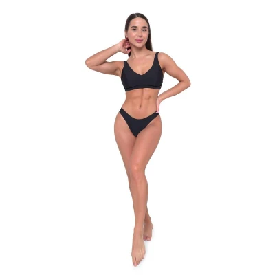 GymBeam Black dámský sportovní horní díl plavek