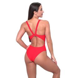 GymBeam Športové jednodielne plavky Red