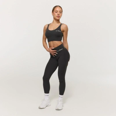 GymBeam Sportovní podprsenka BEAT Charcoal