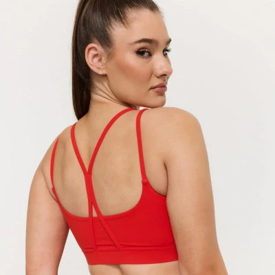 GymBeam Sportovní podprsenka BEAT Tangerine