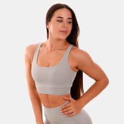 GymBeam Sportovní podprsenka Cut-Out grey