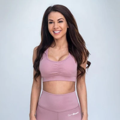 GymBeam Sportovní podprsenka Fave Dusty Rose