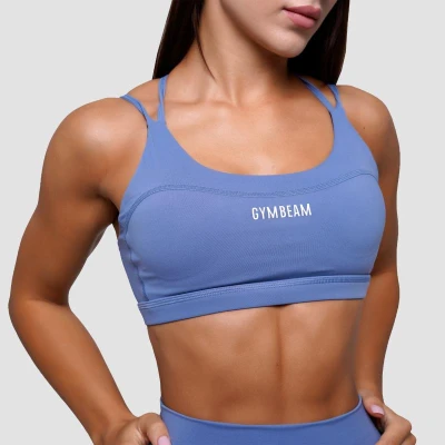 GymBeam Sportovní podprsenka FIT Steel Blue