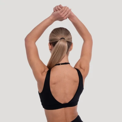 GymBeam Flow Black dámská sportovní podprsenka