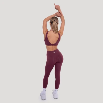 GymBeam Flow Wine dámská sportovní podprsenka