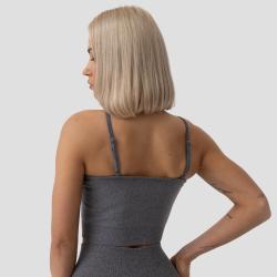 GymBeam Sportovní podprsenka Halter FLO Grey