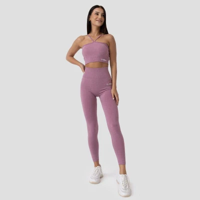 GymBeam Sportovní podprsenka Halter FLO Violet