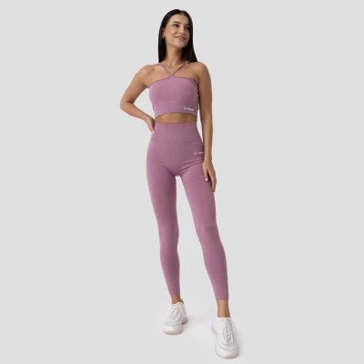 GymBeam Sportovní podprsenka Halter FLO Violet