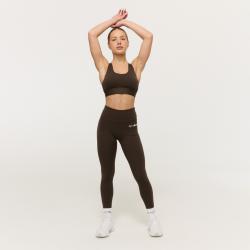 GymBeam Sportovní podprsenka Limitless Espresso