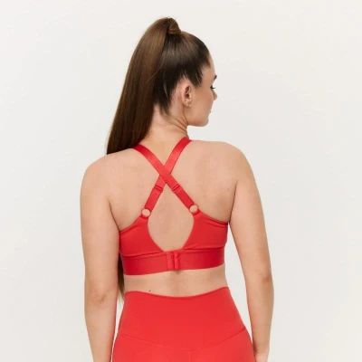 GymBeam Sportovní podprsenka Limitless Hot Red