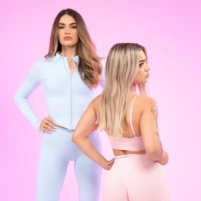 GymBeam Sportovní podprsenka Luma Baby Pink
