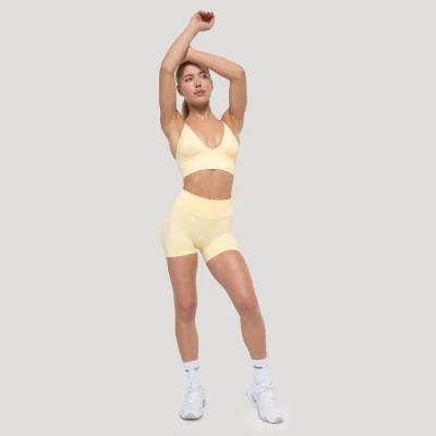 GymBeam Sportovní podprsenka Luma Butter Yellow