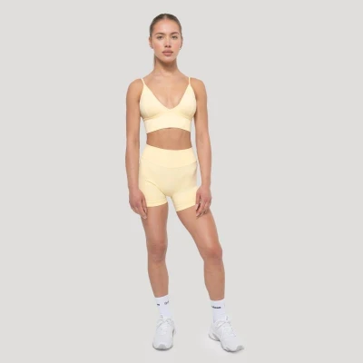 GymBeam Sportovní podprsenka Luma Butter Yellow
