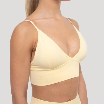 GymBeam Sportovní podprsenka Luma Butter Yellow